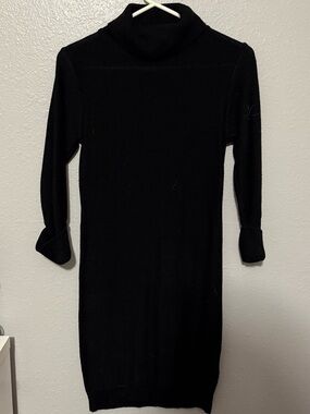 Black Turtleneck Sweater Dress